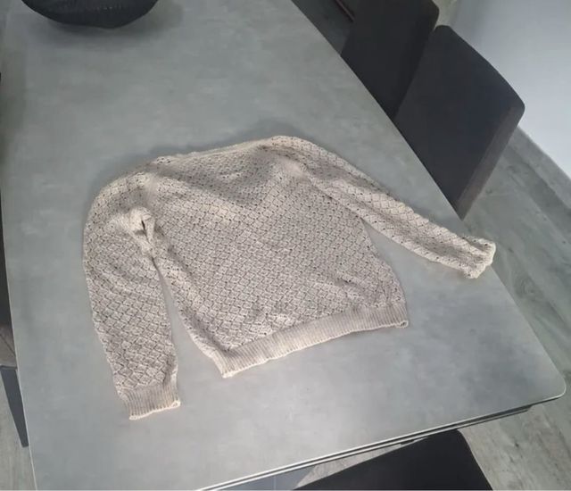 Cárdigan de punto abierto con cremallera