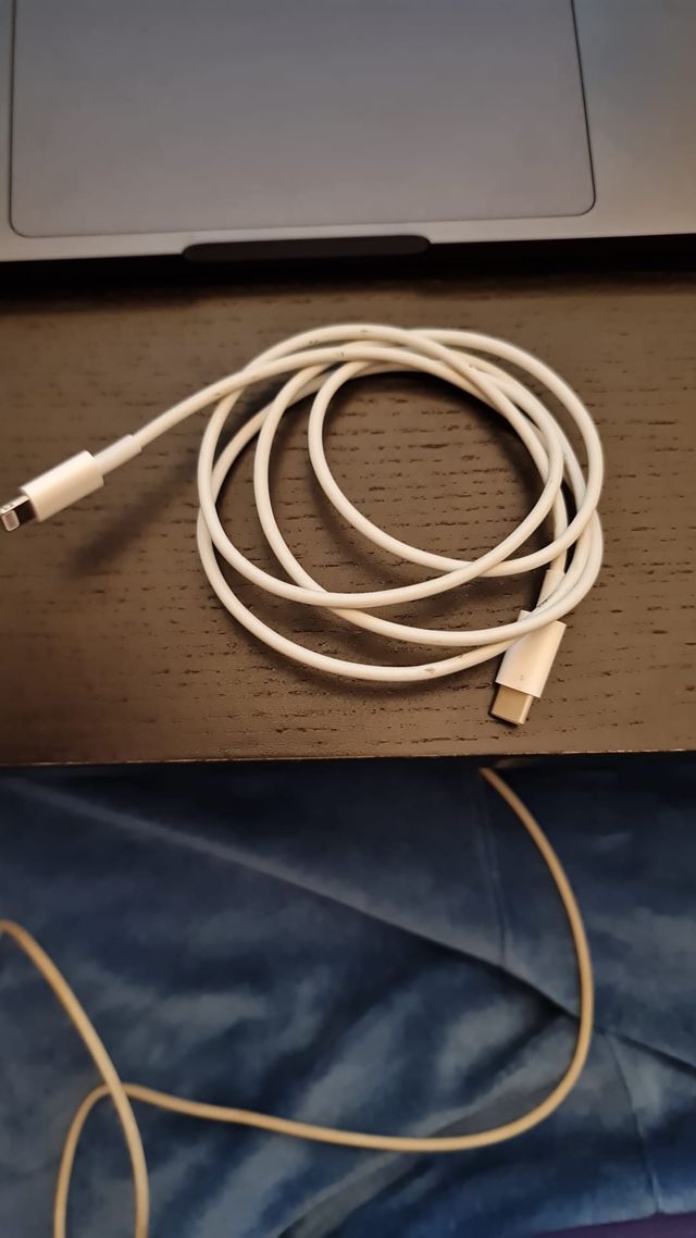 Cable USB-C a Lightning Apple Blanco