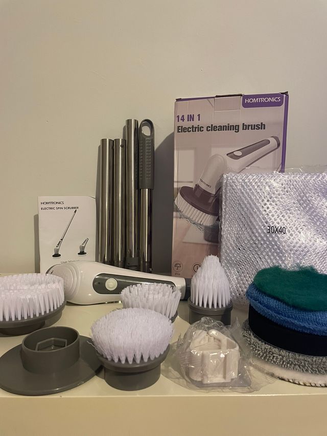 Cepillo Eléctrico Limpieza Homtronics 14 en 1