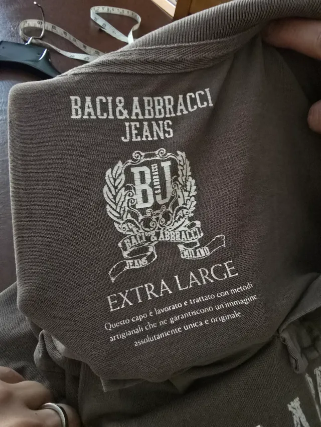 Polo uomo Baci & Abbracci grigio XL