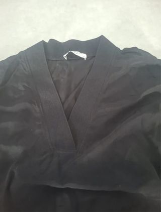 Camiseta manga larga negra mujer