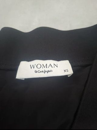 Camiseta manga larga negra mujer