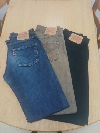 3 Pantalones Levi's 501 W28 L34