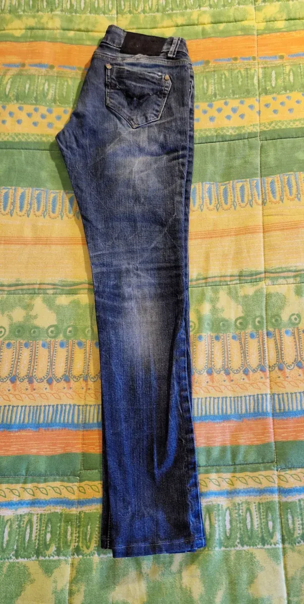 Jeans donna Max & Liu, colore blu.