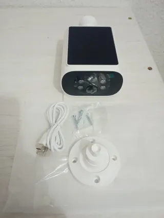 Cámara Solar Exterior 2.5K WiFi Dual