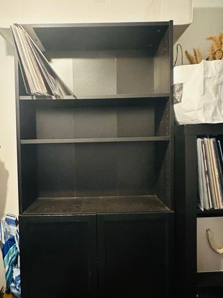 Librería BILLY OXBERG Ikea Negra