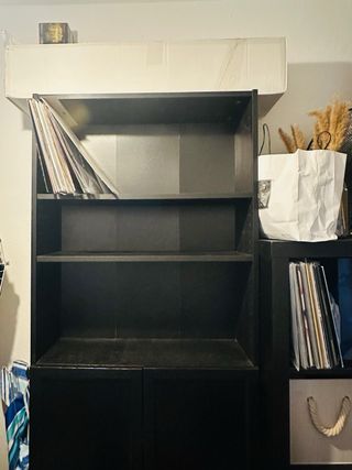 Librería BILLY OXBERG Ikea Negra