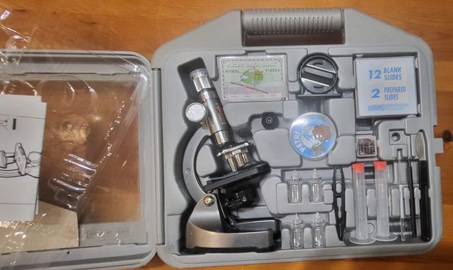 Microscopio 10x-1200X Óptica Precisión