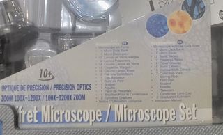 Microscopio 10x-1200X Óptica Precisión
