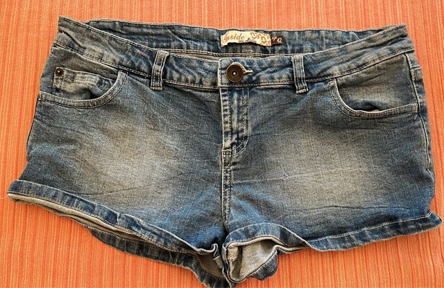 Shorts vaqueros Inside de tiro bajo