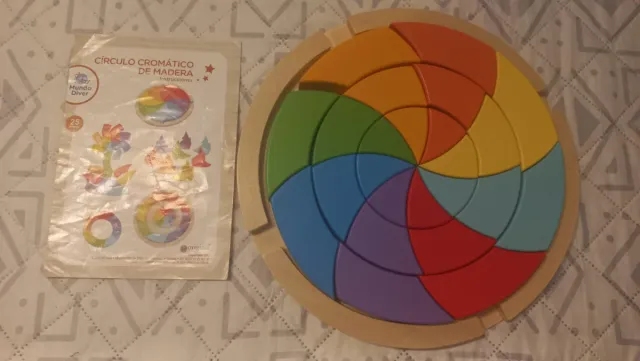 Juego Madera Círculo Cromático Mundo Diver