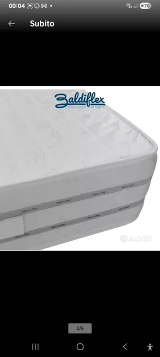 2 Materassi singoli Baldiflex 25cm