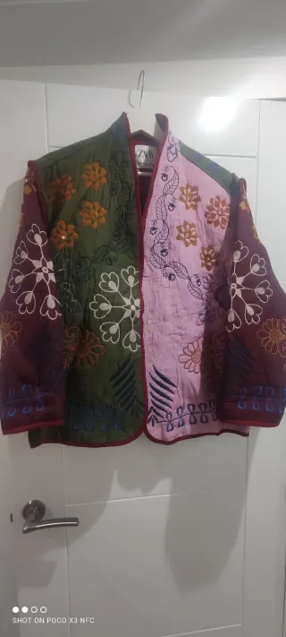 Chaqueta Zara Multicolor Bordada