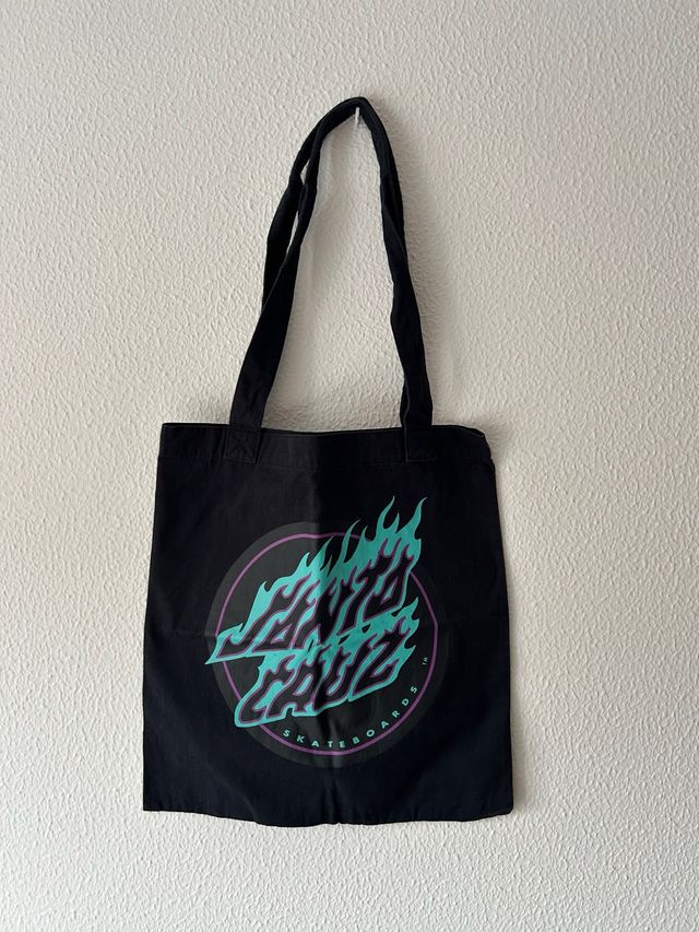 Bolsa Tote Santa Cruz Negro Llamas