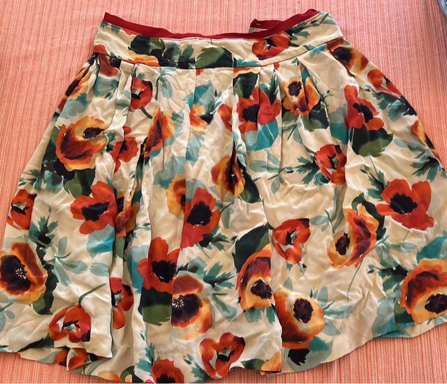 Falda estampada floral