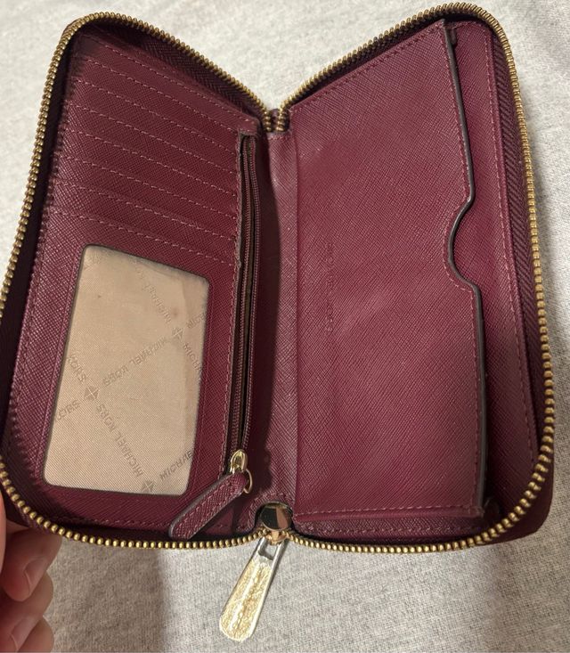 Cartera Michael Kors Burdeos Original