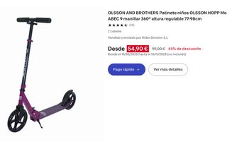 Patinete Olsson Hopp Mo Niños