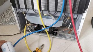 Carga gas cámaras frigoríficas nevera congeladores