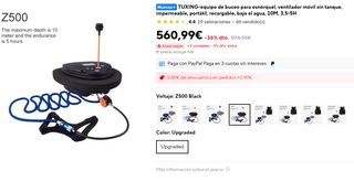 Equipo de buceo TUXING 5 Horas