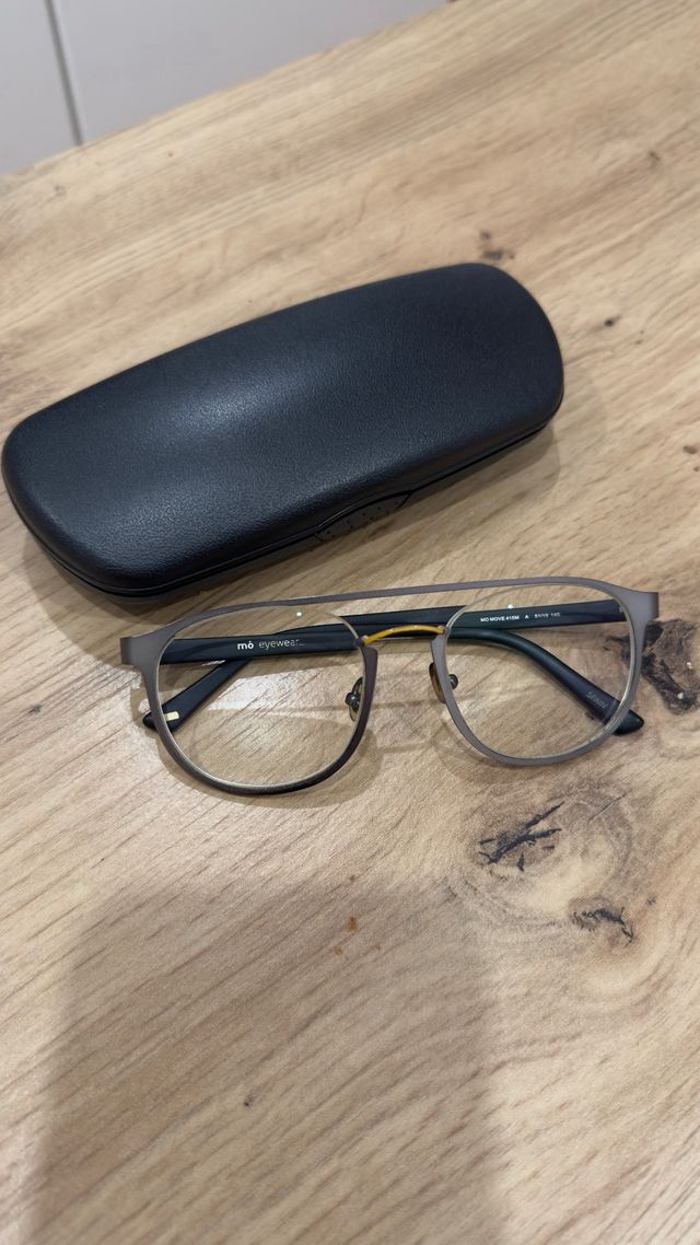 Montura Gafas Multiopticas Negra y Plateada