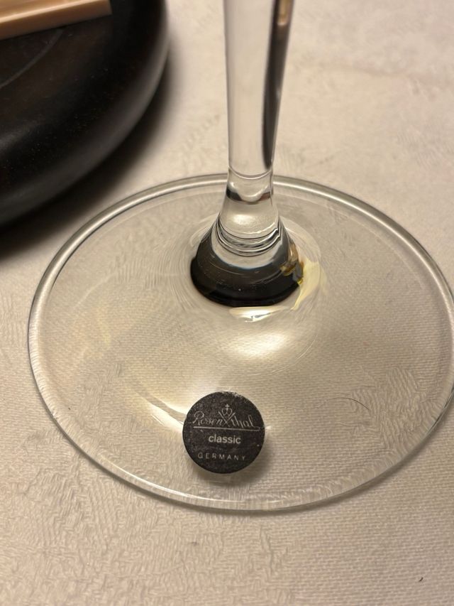 Portacandele in vetro dorato