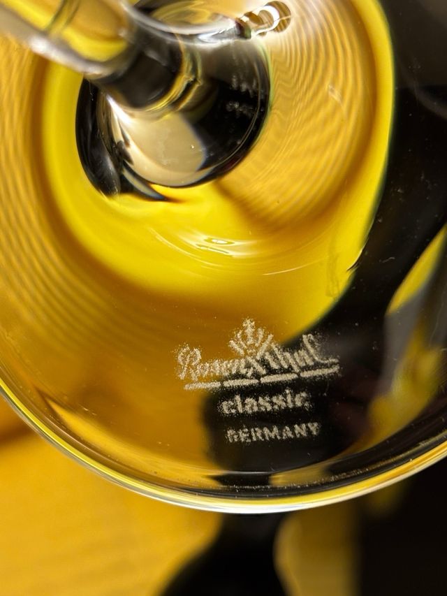 Portacandele in vetro dorato