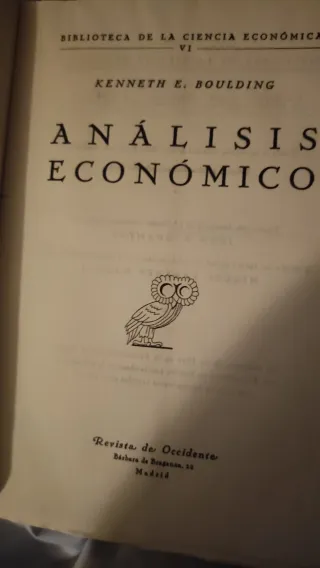 Análisis Económico Kenneth E. Libro antiguo