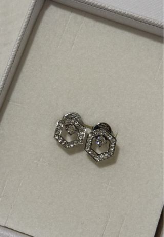 Pendientes Guess Hexagonales con Circonitas