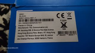 Teclado Alcatel 1T10 Preto