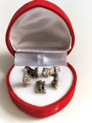 Mini presepe in scatola a forma di cuore