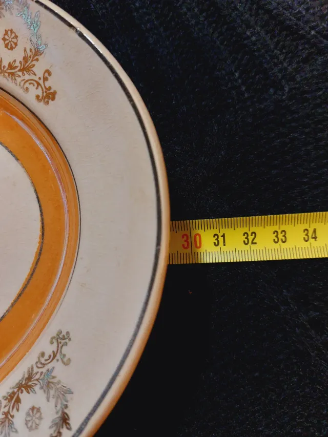 Bandeja antigua cerámica San Claudio Oviedo 1910