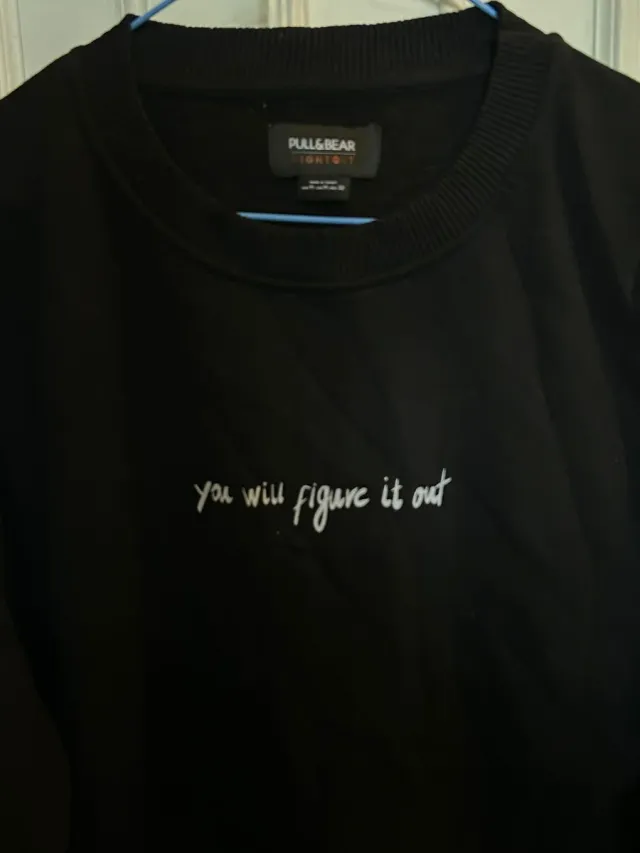 Pull&Bear Sudadera Negra you will figure it out