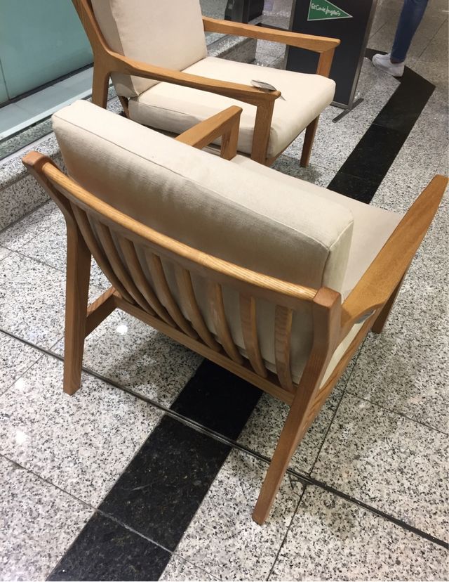 2 Sillones El Corte Inglés Beige/Marrón