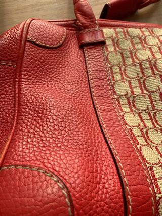 Bolso Carolina Herrera Rojo y Beige