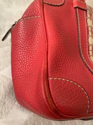 Bolso Carolina Herrera Rojo y Beige