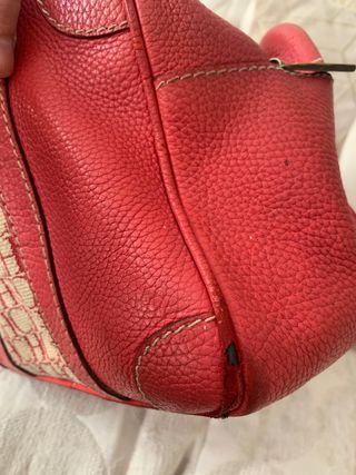 Bolso Carolina Herrera Rojo y Beige