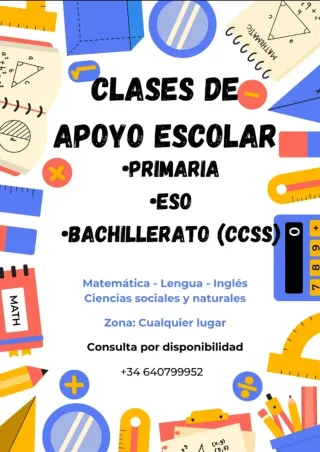 Clases apoyo escolar