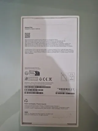 Scatola iPhone 17 Pro