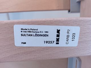 Cama IKEA Matrimonio 140x200cm. Modelo Leirvik