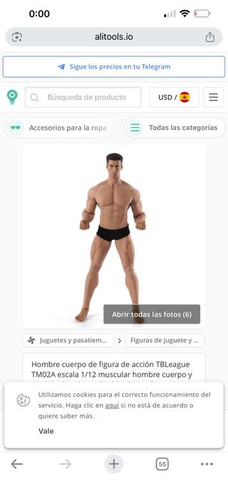 figura de acción de 16 cm articulada y de latex