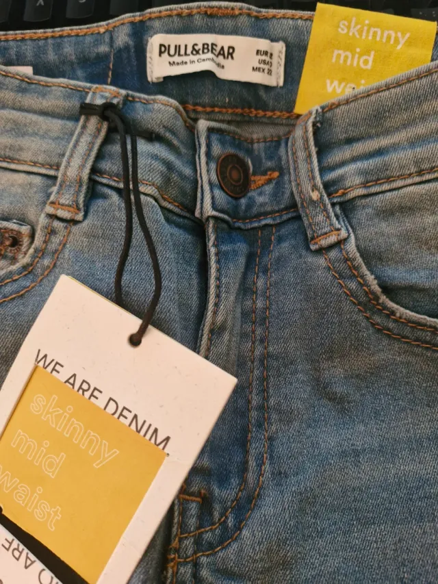 Pantalones vaqueros Pull&Bear skinny mid waist