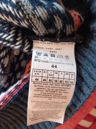 Jersey y bufanda mujer talla 44 multicolor