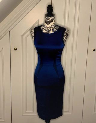 Vestido Karen Millen Azul Ajustado