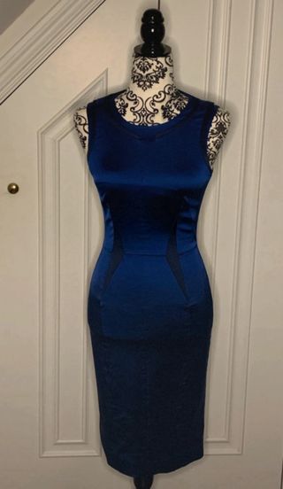 Vestido Karen Millen Azul Ajustado