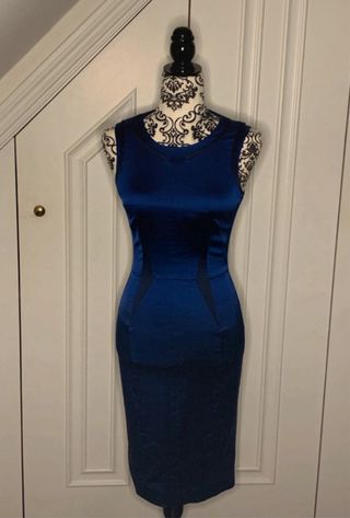 Vestido Karen Millen Azul Ajustado