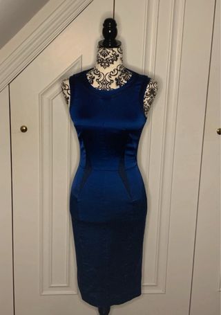 Vestido Karen Millen Azul Ajustado