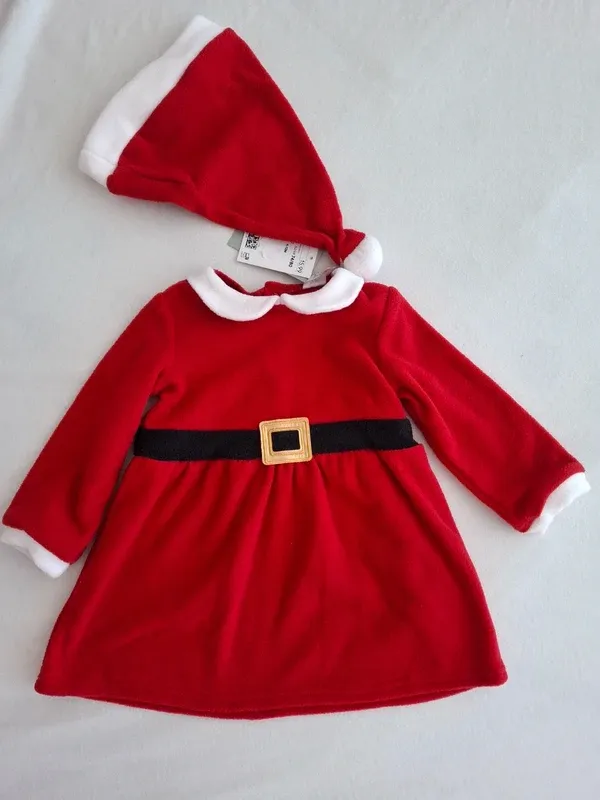 Vestido Mãe Natal H&M Novo | 9 a 12 meses