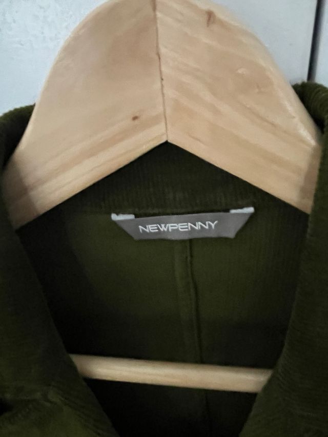 Chaqueta verde de pana