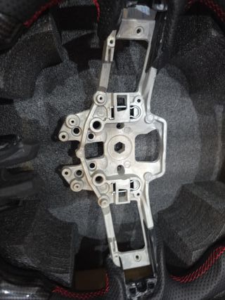 Volante Fibra Carbono Rojo Mustang Models V6 GT