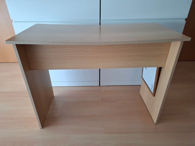 Secretária em madeira e mármore